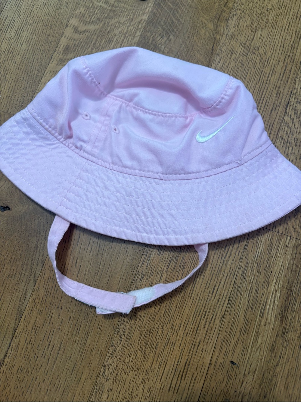 Nike Toddler Light Pink Bucket Hat with Chin Strap